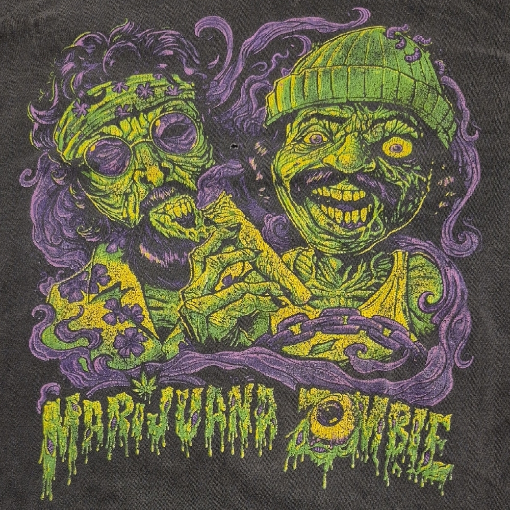 Graphic Tee with Zombie Design
